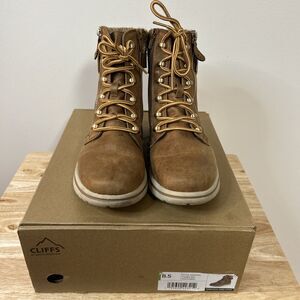 Cliff's by White Mountain Women's Hearten Brown Ankle Boots 8.5 NWT